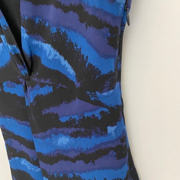 Tory Burch Dress Blue Sheath Style 100% Silk 2 - Picture 4 of 8